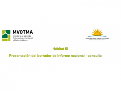 Invitación: Hábitat III - Presentación del borrador de informe nacional - 16/08